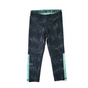 Under Armour Heatgear Compression‎ Leggings Crop Womens Medium M Gym Workout